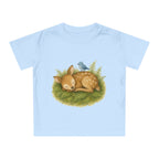 'Sleeping Fawn in the Forest' Baby T-shirt met de tekst