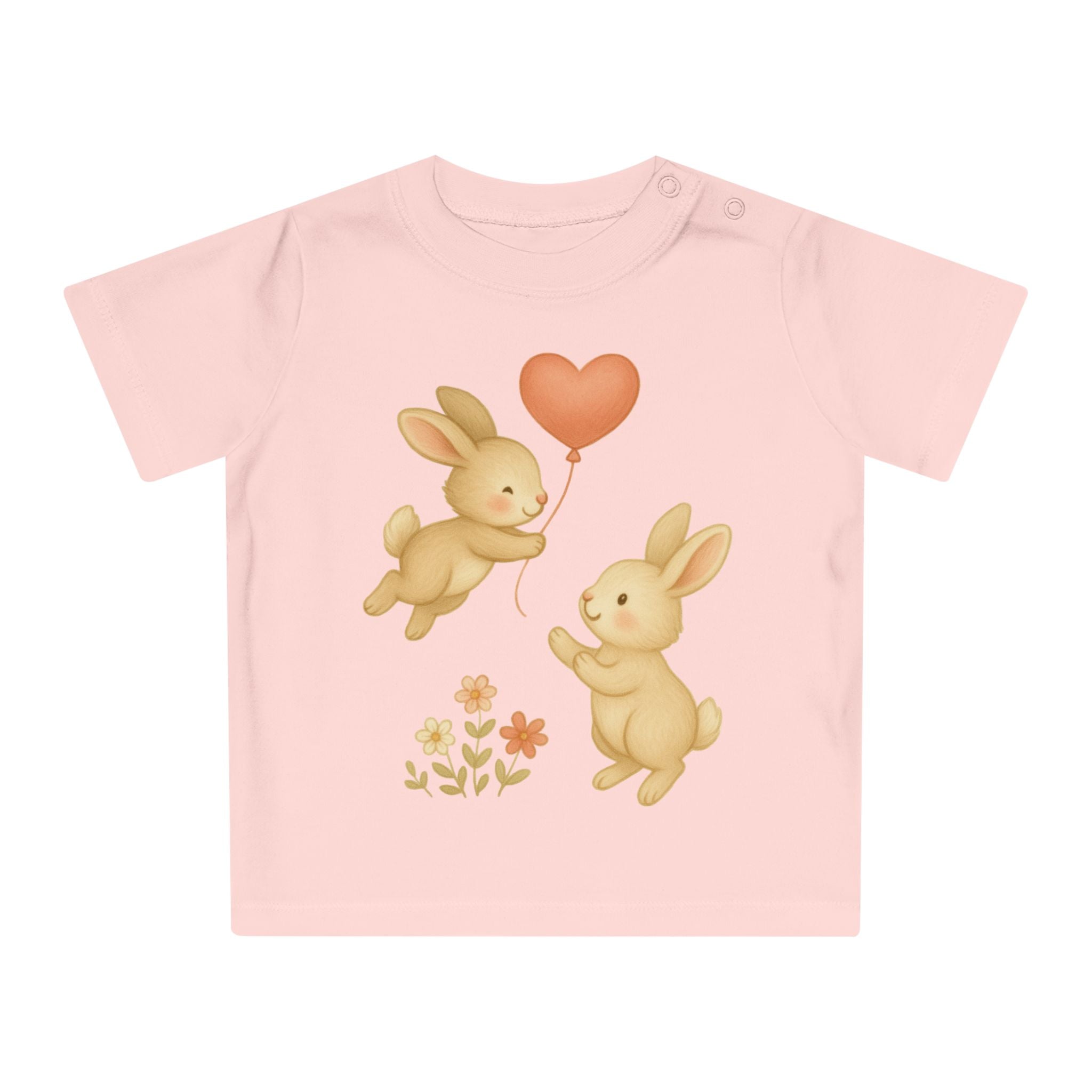 'Konijnenliefde' baby-T-shirt
