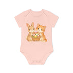 'Best Friends Easter Basket' babyrompertje met korte mouwen