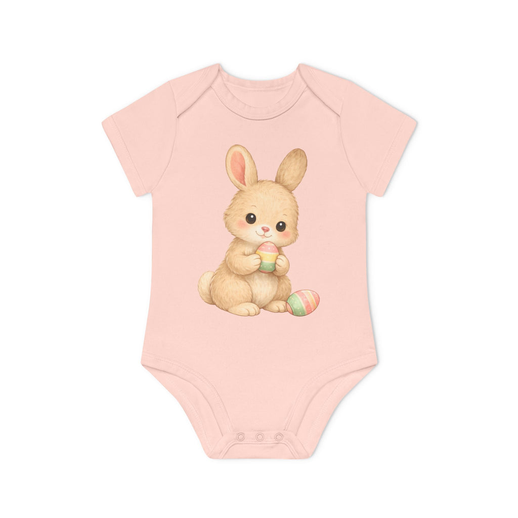 'Little Bunny’s First Easter Egg' Babyrompertje met korte mouwen