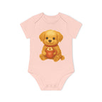'Cup of love puppy' babyrompertje met korte mouwen