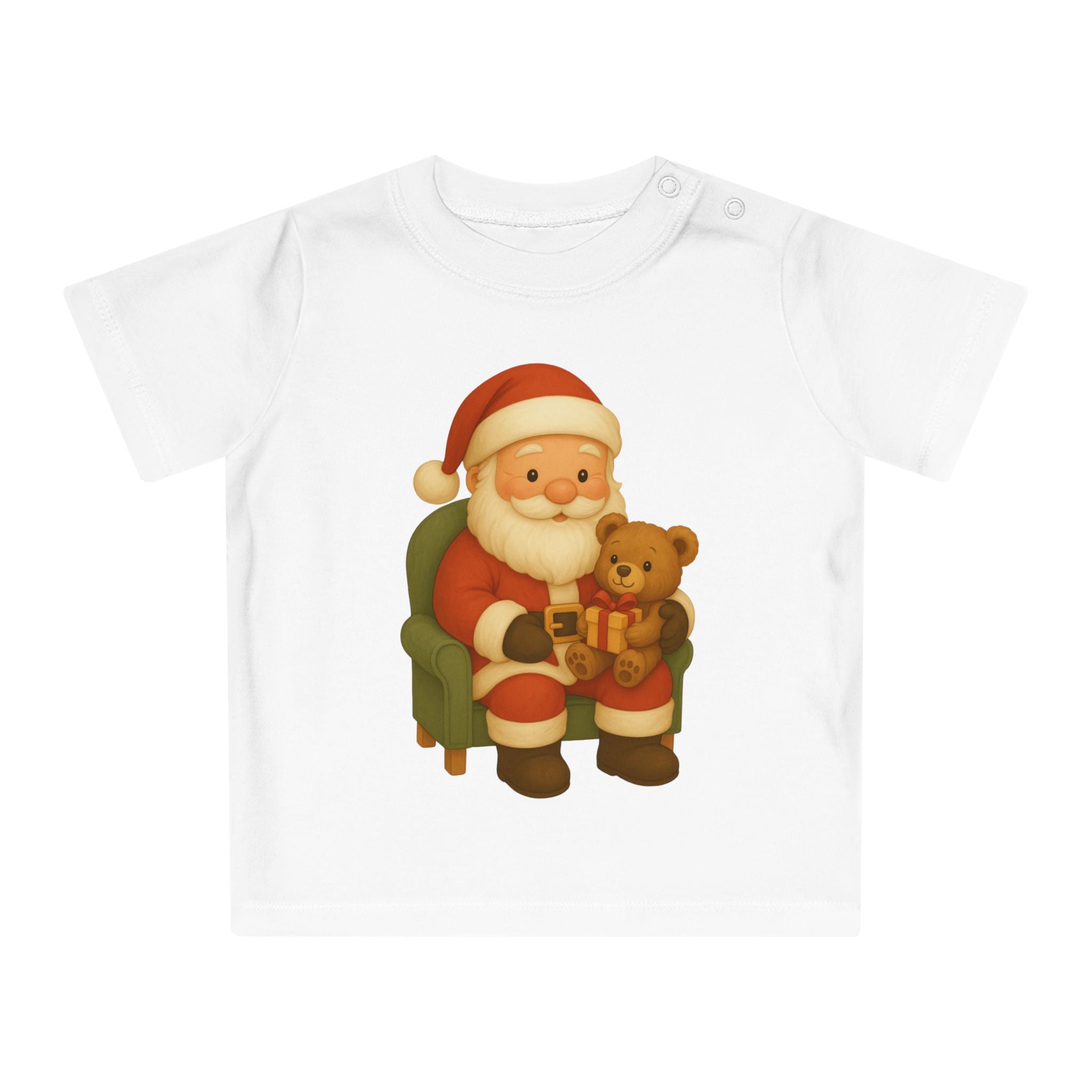 'Santa's Knuffeltijd' baby t-shirt