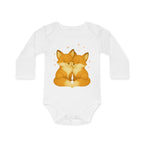 'Foxes in love' babyrompertje met lange mouwen