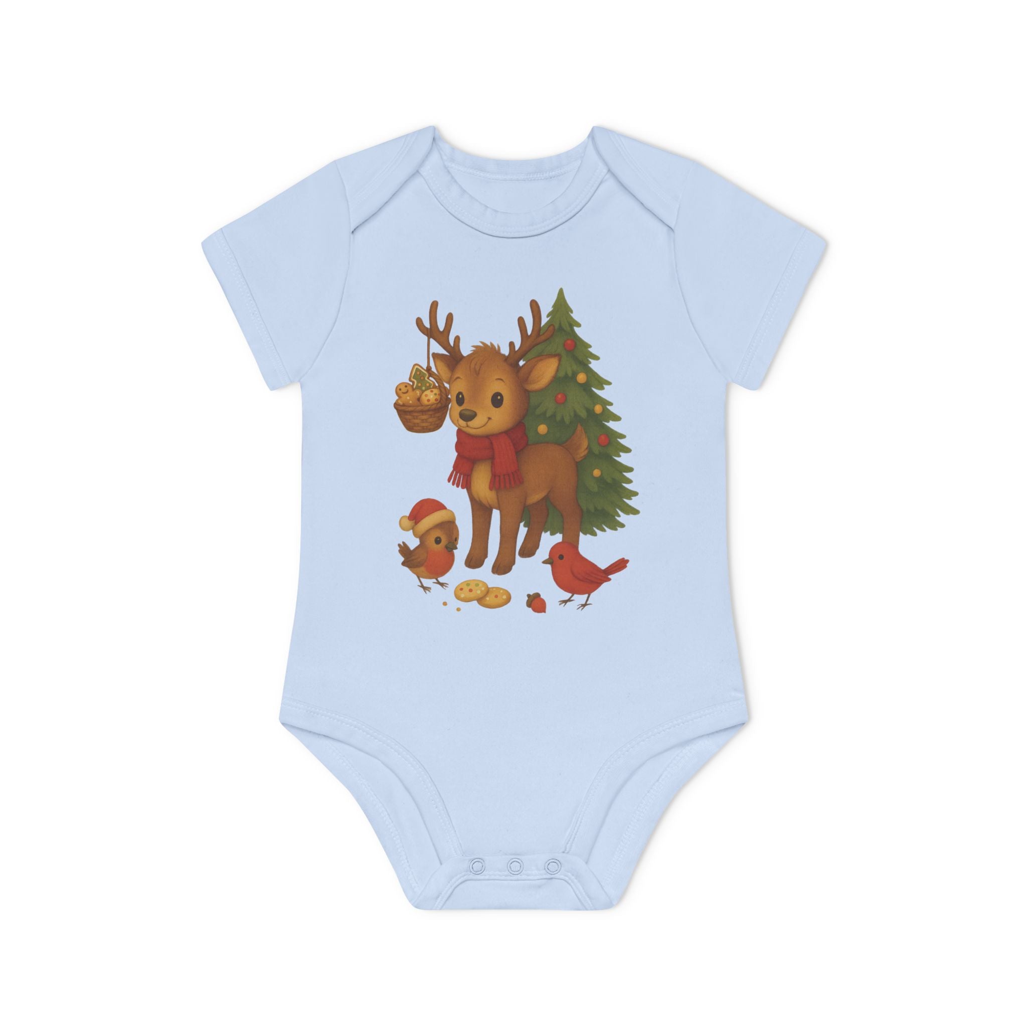 'Kerstkoekjes met liefde' babyromper korte mouw